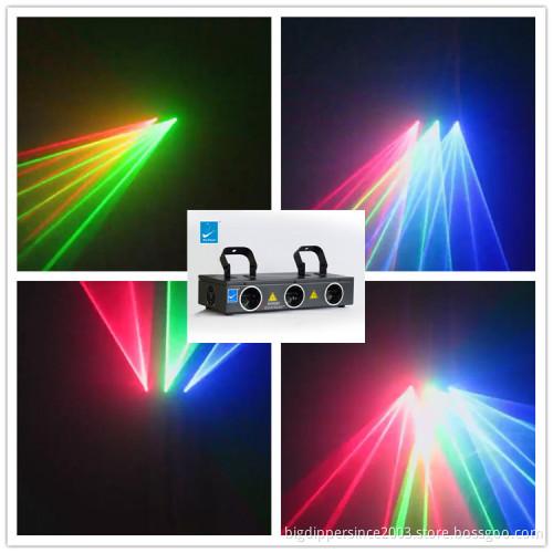 2020 NEW Big dipper RGB full color Three-eye Laser Light show equipment B10RGB/3